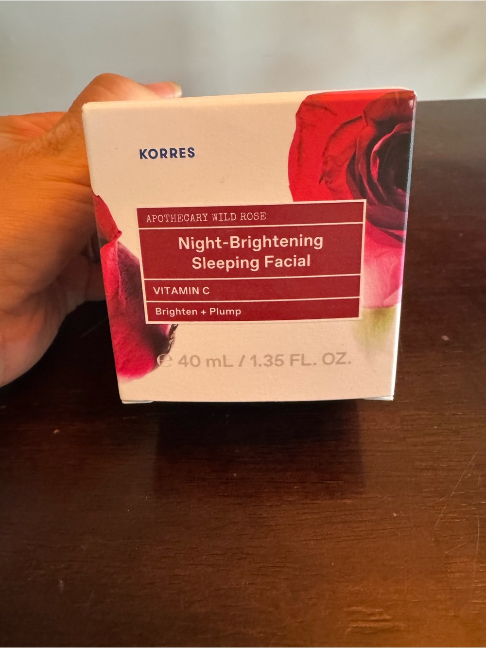 Korres Wild Rose Night-Brightening Sleeping Facial - Rose Pink